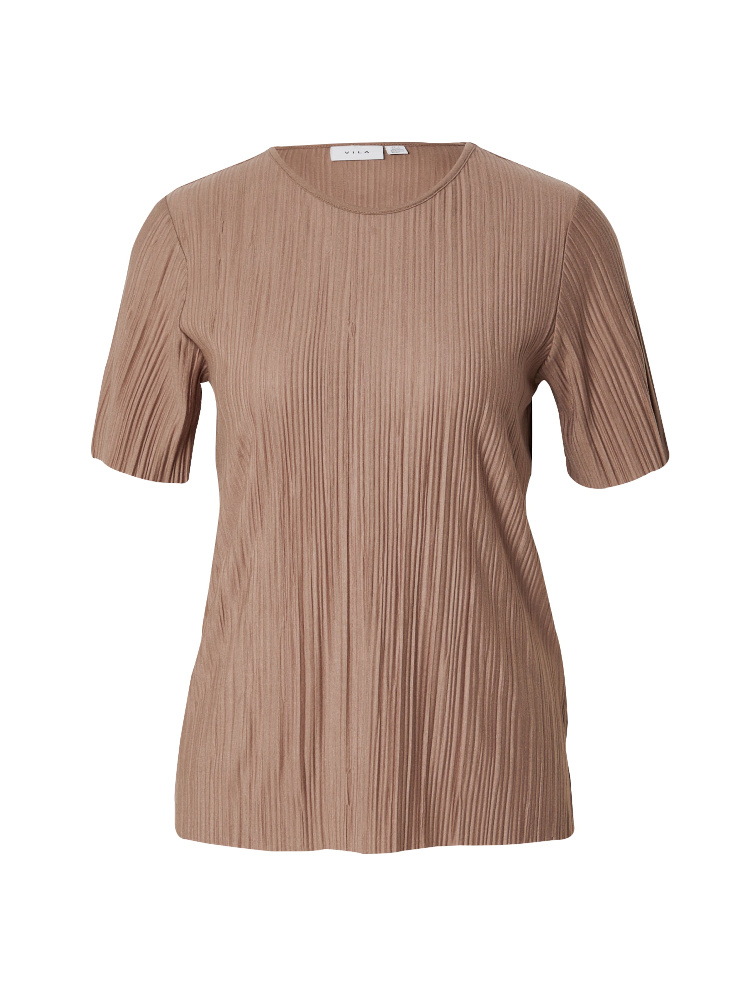 VILA - Camiseta 'VIPlisa' en marrón: frente