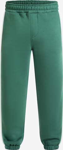 Effilé Pantalon 'Jayden' Smilodox en vert : devant