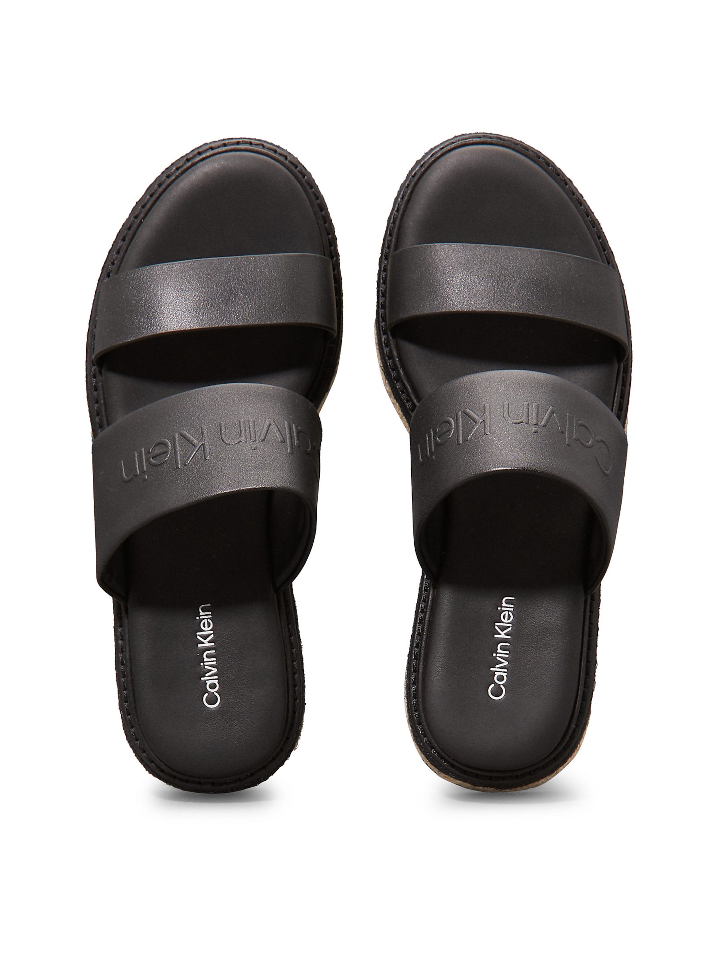 Calvin Klein Sandale in Schwarz