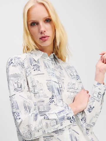 Camicia da donna 'KL x Jorge Parra' di Karl Lagerfeld in bianco