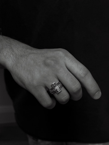 REYTEL - Anillo 'DIOS ES AMOS' en plata