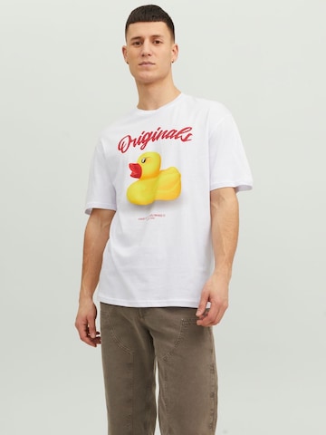 JACK & JONES Shirt 'Fluid' in White: front