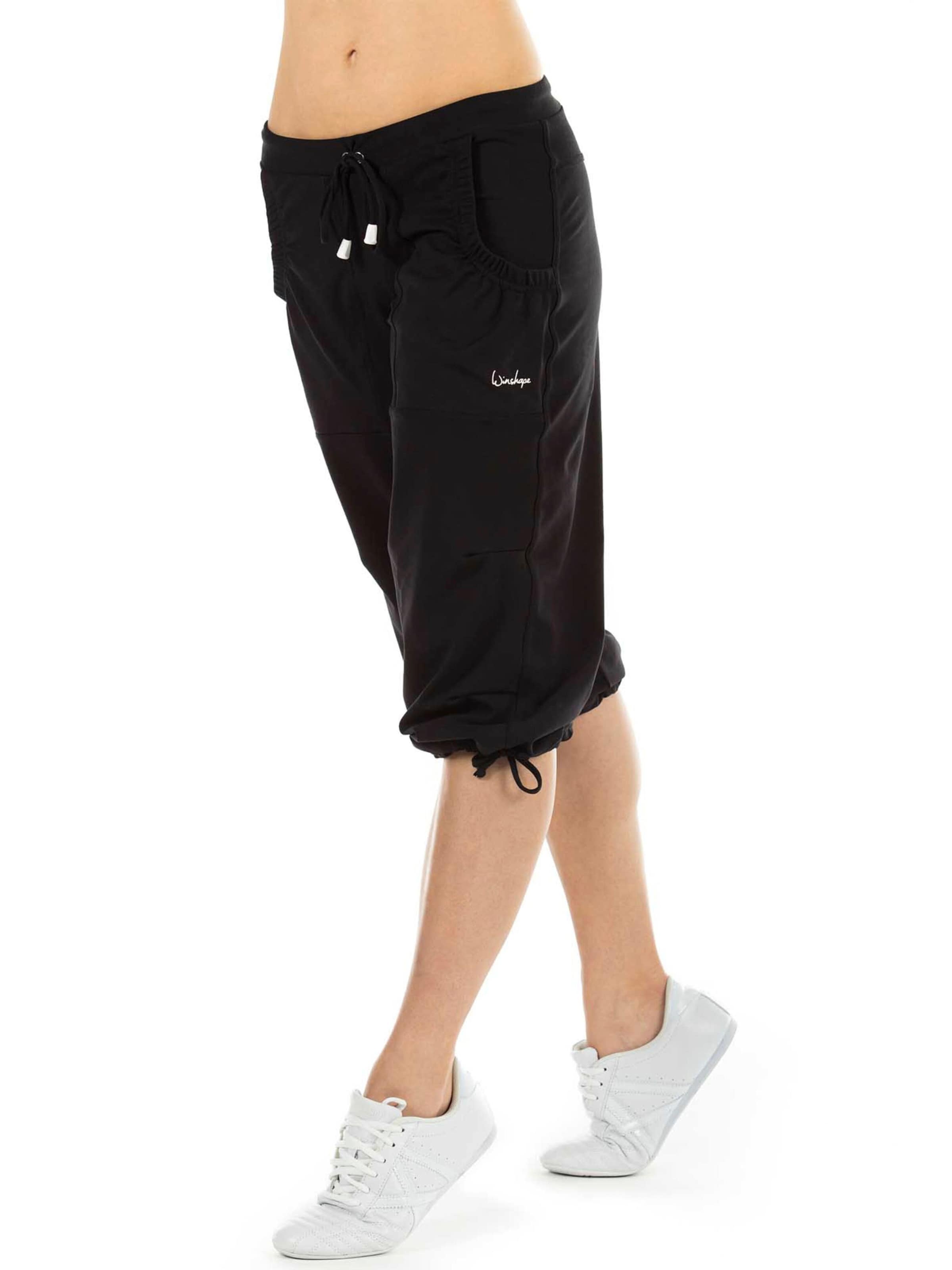 Winshape Конический (Tapered) Спортивные штаны 'WBE6' в Черный: спереди