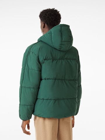 Bershka Winter Jacket in Green