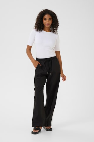 Kaffe Wide leg Pants 'KAVanessa' in Black