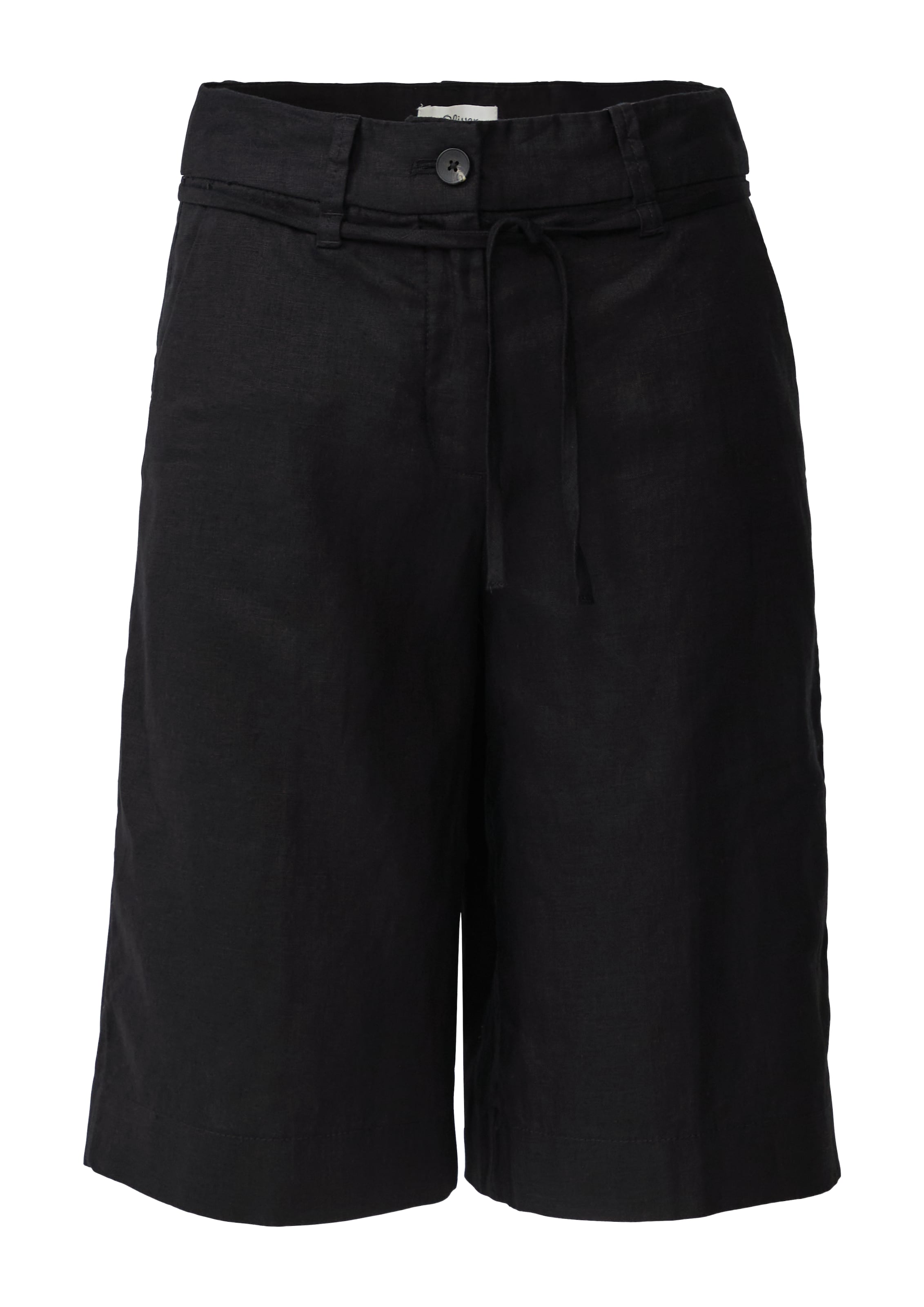 s.Oliver Loosefit Shorts in Schwarz: Vorderseite