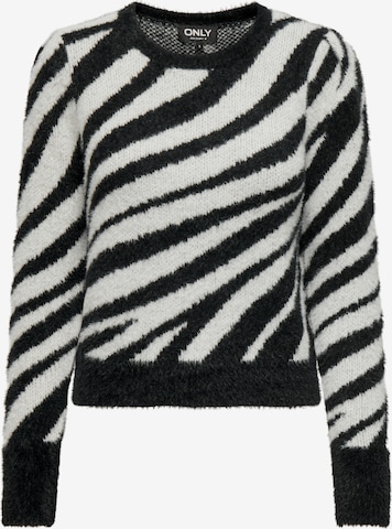 ONLY Свитер 'ONLPIUMO' в Черный: спереди