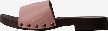 Super Mode Mules in Pink: front