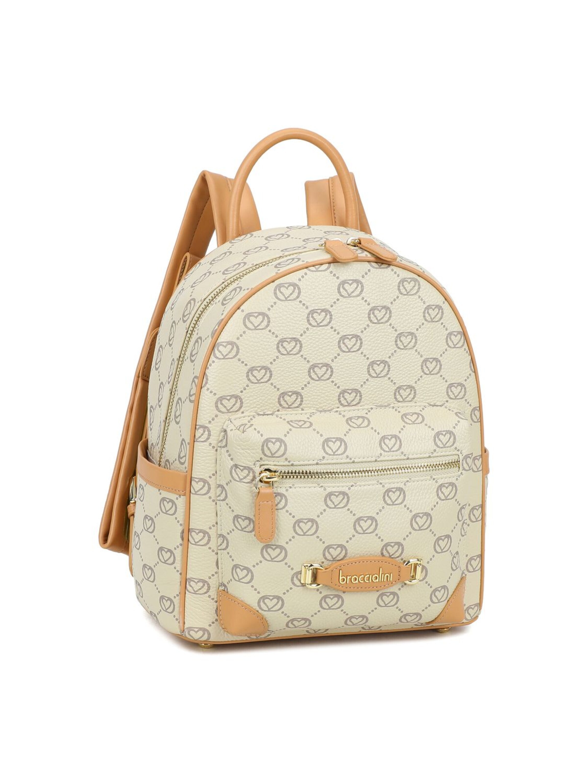 Zaino 'Monogram' di Braccialini in beige