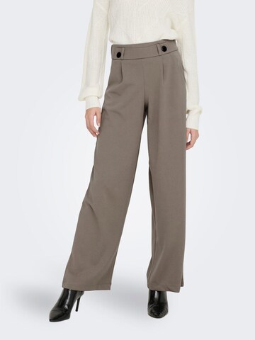 JDY Wide Leg Hose 'Geggo' in Braun: Vorderseite