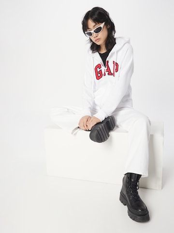 GAP Zip-Up Hoodie in White