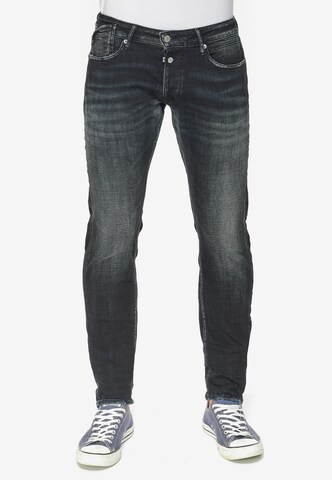 Le Temps Des Cerises Slim fit Jeans '700/11PS' in Black: front