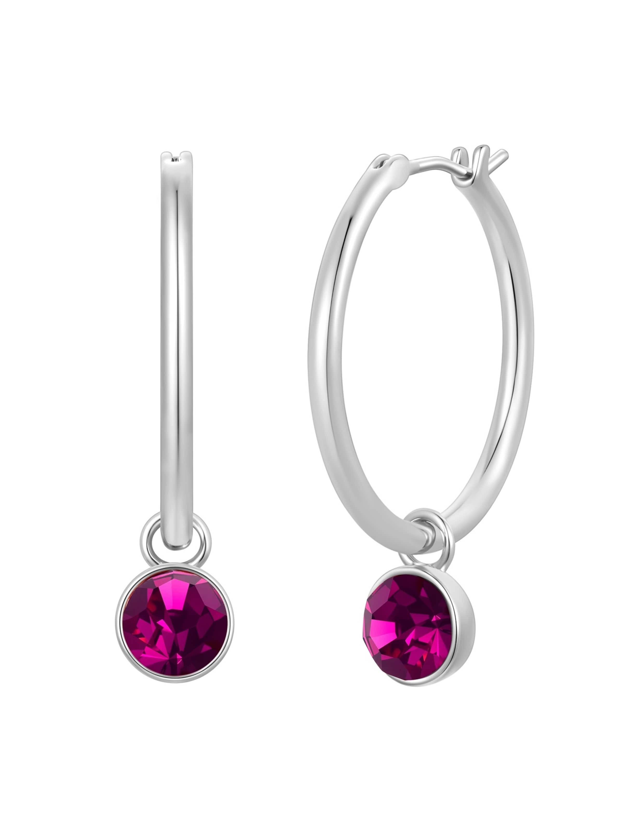 Orecchini in One Size Lulu & Jane di colore rosa / argento, Visualizzazione prodotti