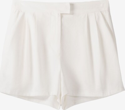 Pantaloni con pieghe Bershka di colore offwhite, Visualizzazione prodotti