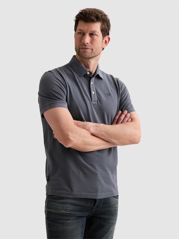 PME Legend - Camiseta 'Polo shirt with garment-dye wash in piqué' en azul