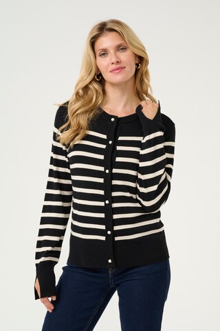 CULTURE Knit Cardigan 'Salto Annemette' in Black: front