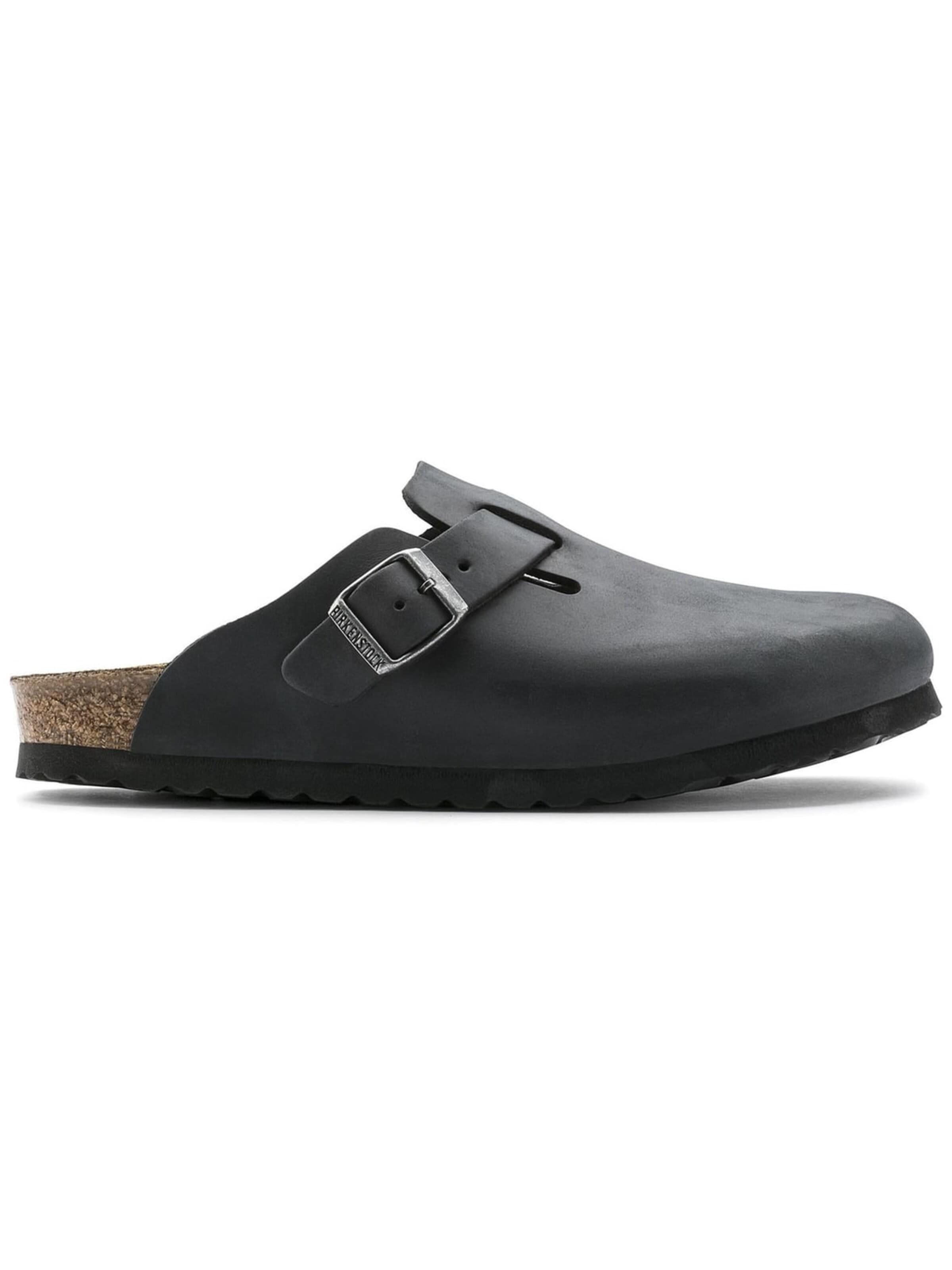 BIRKENSTOCK Pantoletter 'Boston Sandals' i sort
