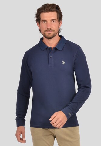 U.S. POLO ASSN. Shirt in Blauw: voorkant