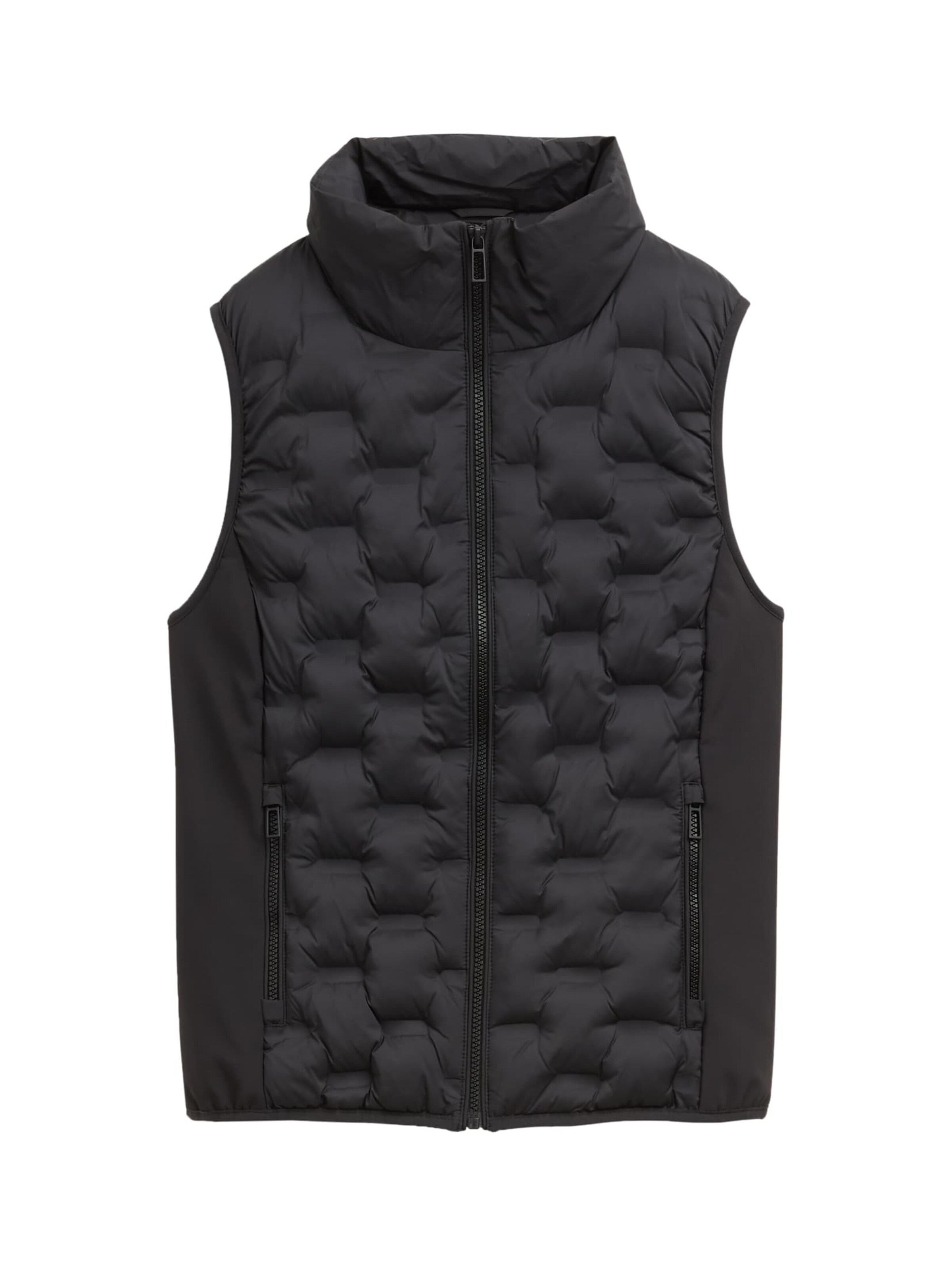 TOM TAILOR Weste in Schwarz: Vorderseite