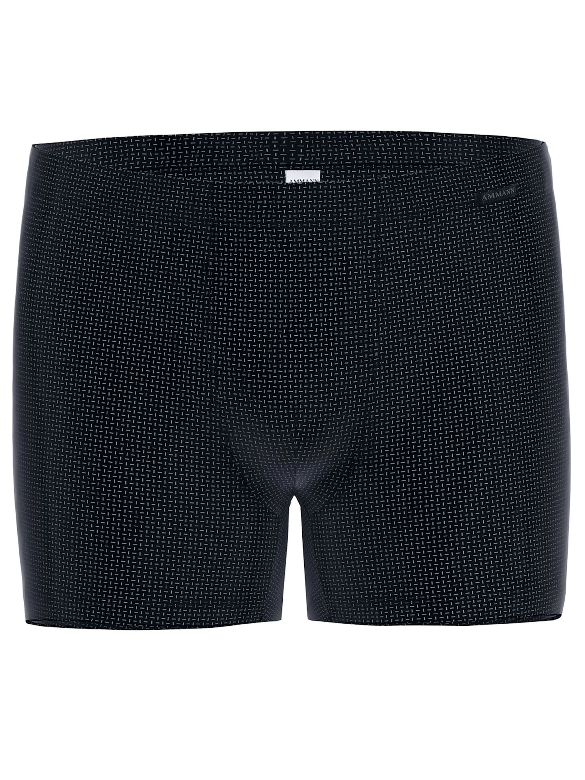 Ammann Boxer shorts 'Day Modern / Minimal Artwork' in Black: front