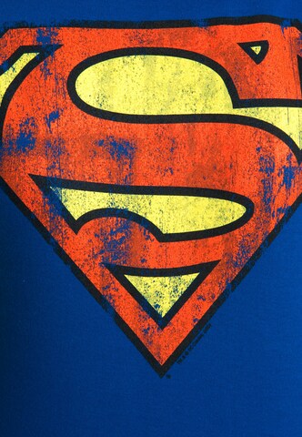 LOGOSHIRT Shirt 'Superman-Logo' in Blue