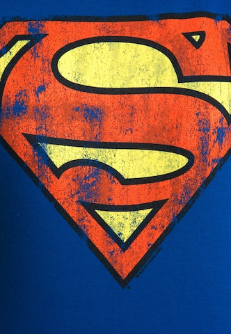LOGOSHIRT Shirt 'Superman' in Blue