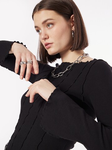 Monki Shirt in Zwart