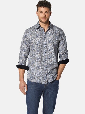 BABISTA Regular Fit Hemd 'Solisso' in Blau: Vorderseite