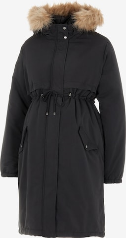 MAMALICIOUS Zimska jakna 'Jessa' | črna barva: sprednja stran