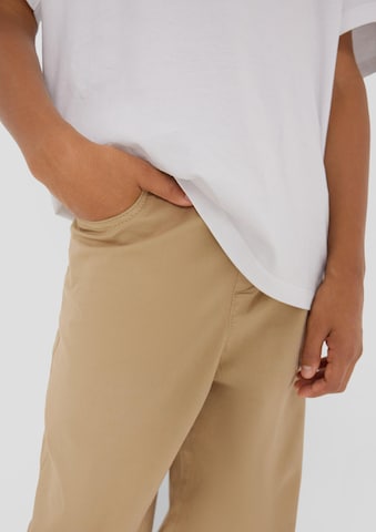 s.Oliver Wide leg Broek ' BAGGY ' in Bruin