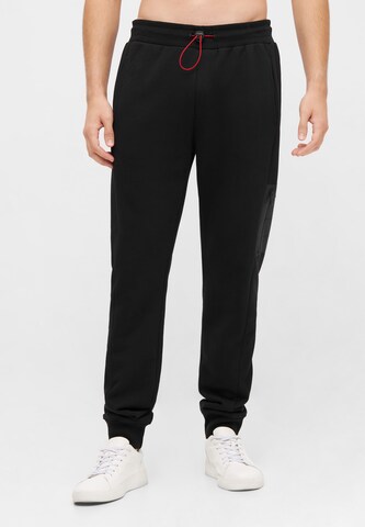 BENCH Tapered Pants in Black: front