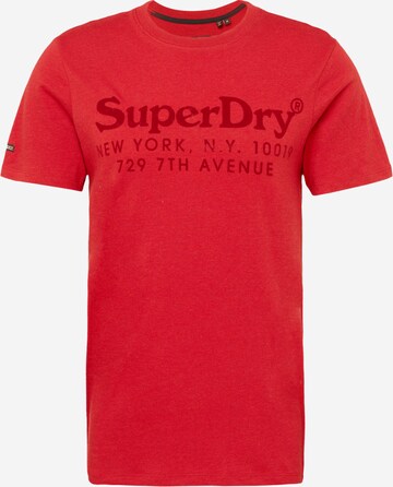 Superdry T-Shirt in Rot: predná strana