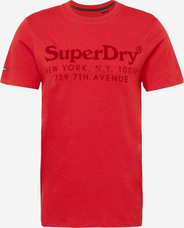 raudona Superdry Marškinėliai: priekis