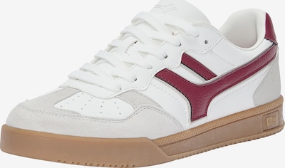 Sneaker low Pull&Bear pe roșu vin / alb / alb natural, Vizualizare produs