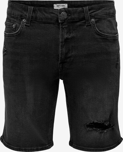 Only & Sons Shorts 'ONSLOOM' in black denim, Produktansicht