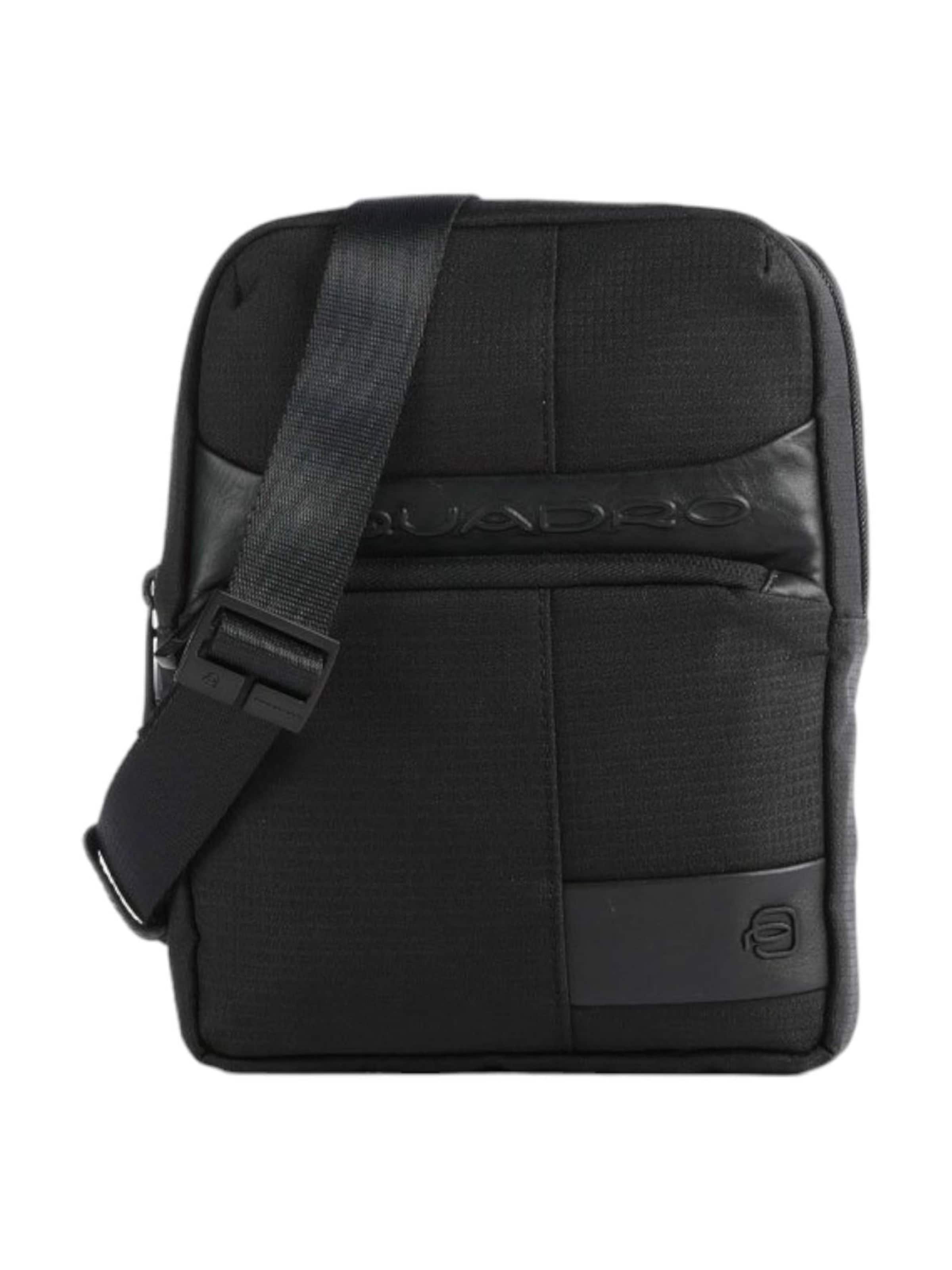 Piquadro - Bolso de hombro en negro: frente