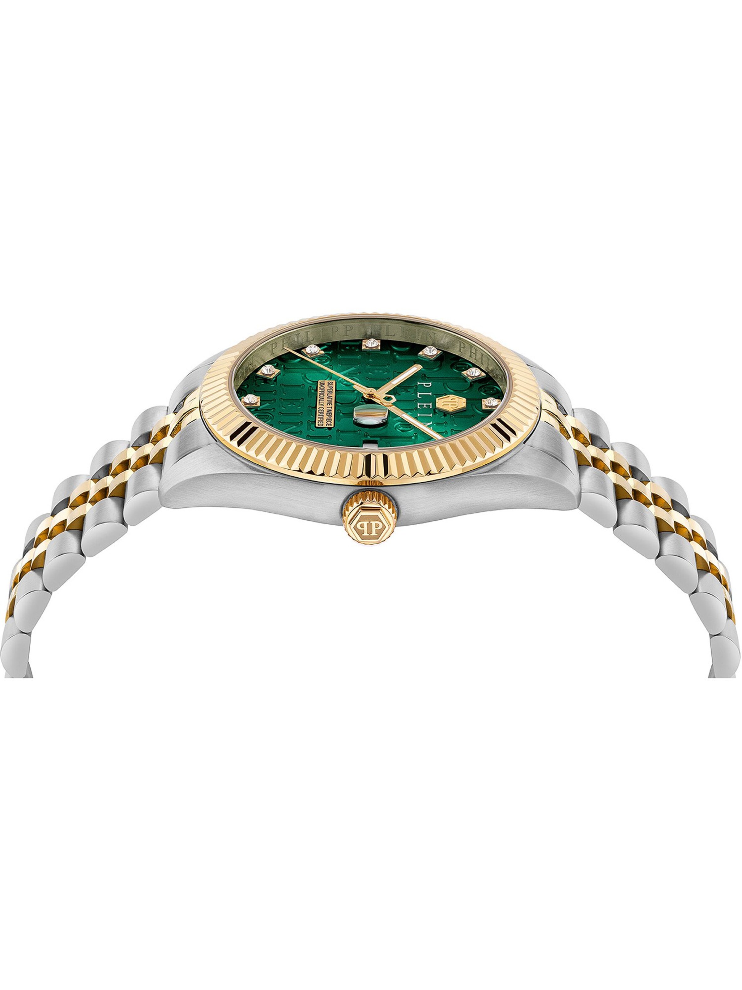 Philipp Plein Watches Analog watch 'Date Superlative Gent' in Green