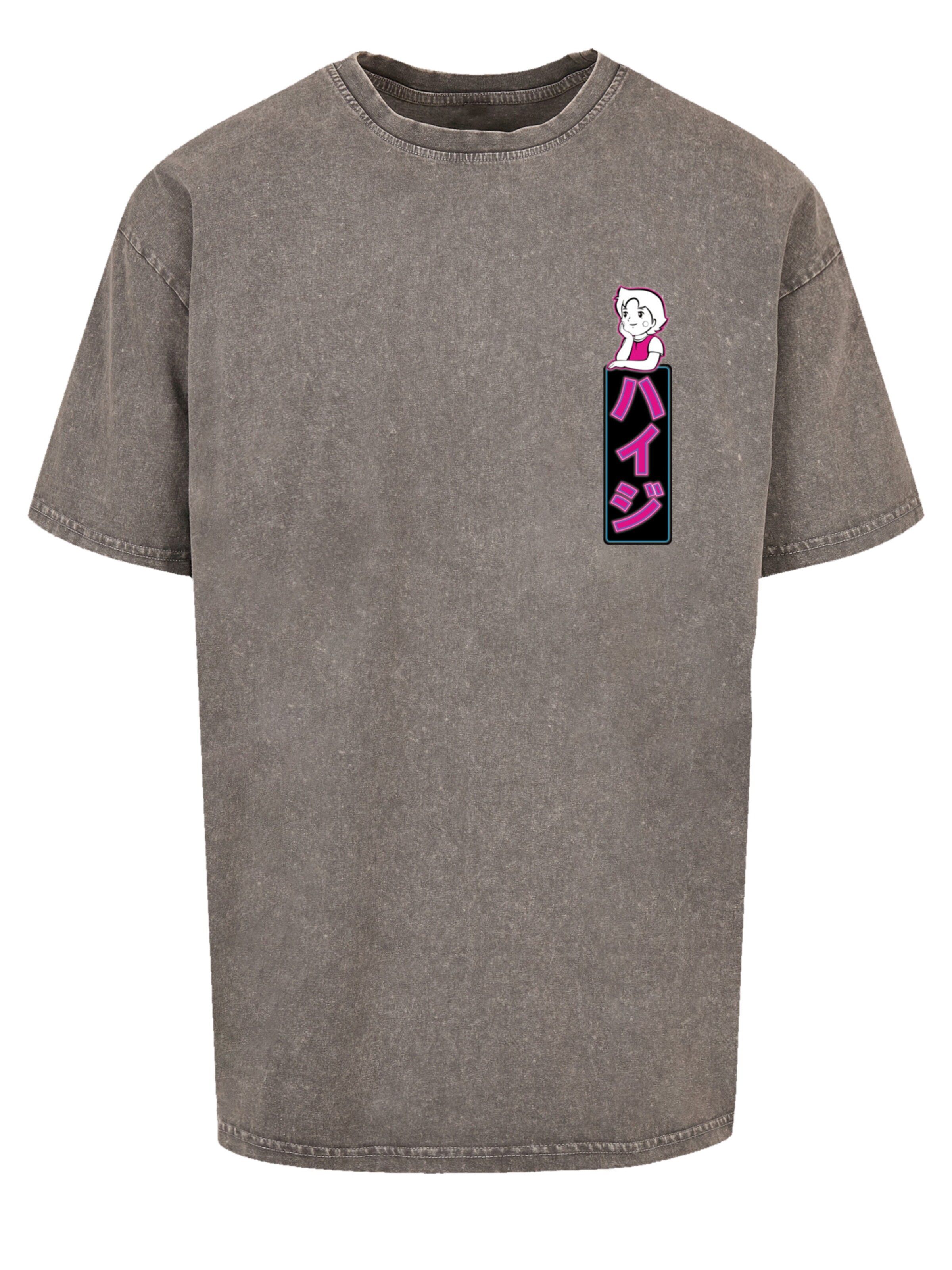 T-Shirt 'Heidi Dream Big Heroes of Childhood' F4NT4STIC en gris : devant