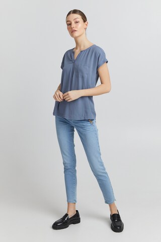 Fransa Blouse 'Zawov' in Blauw