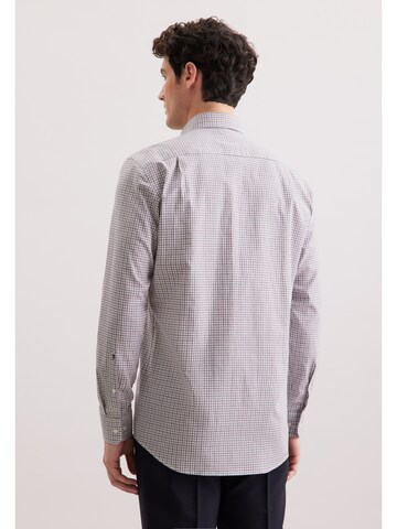SEIDENSTICKER Regular fit Business shirt 'SMART FLANNELS' in Grey