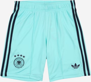 mėlyna ADIDAS PERFORMANCE Standartinis Sportinės kelnės 'Germany 26 Away Kids': priekis