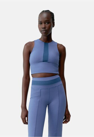Born Living Yoga Sporttop 'Maeva' in Blau: Vorderseite