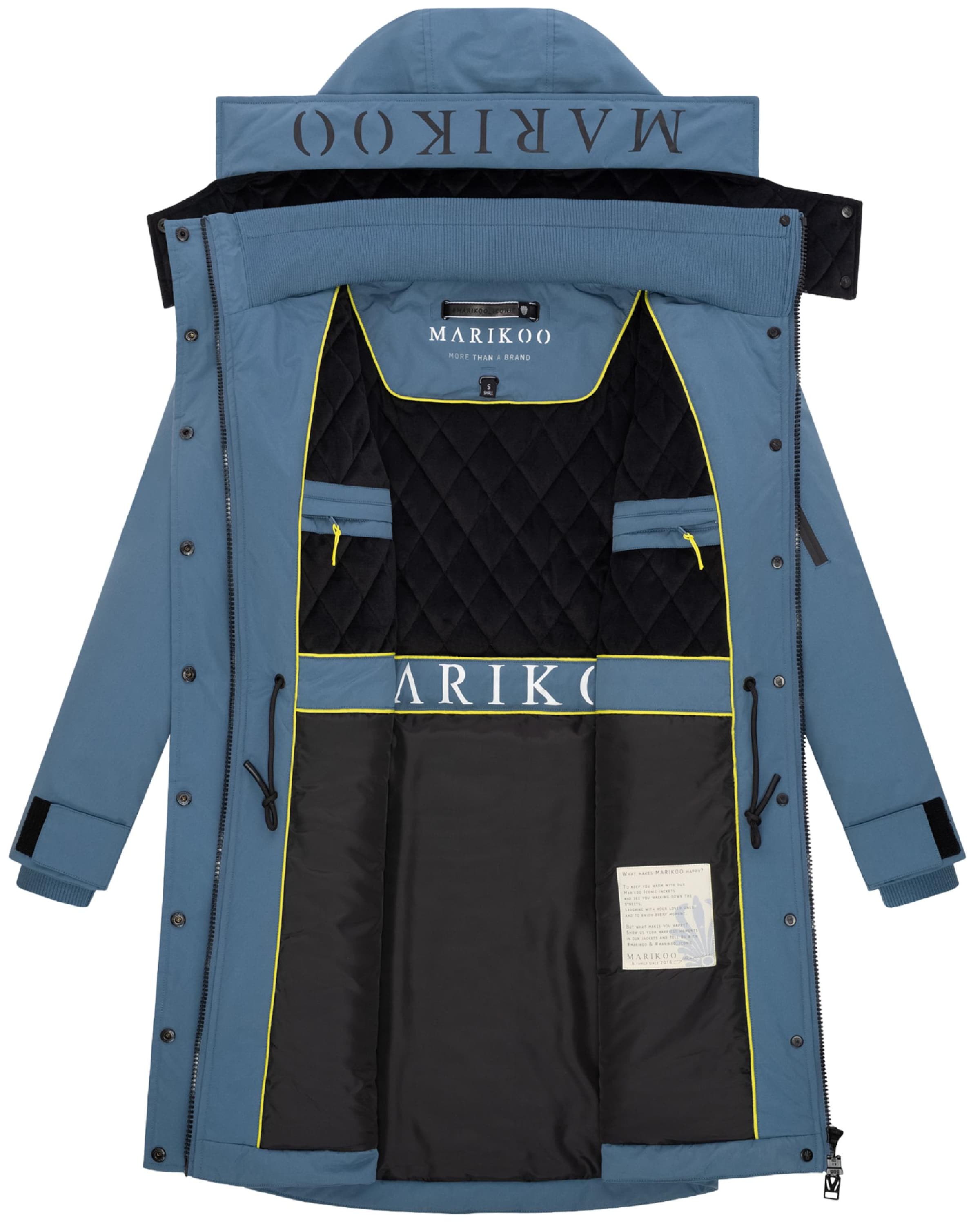 MARIKOO Χειμερινό παλτό &#x27;Anoukaa 16&#x27; σε μπλε