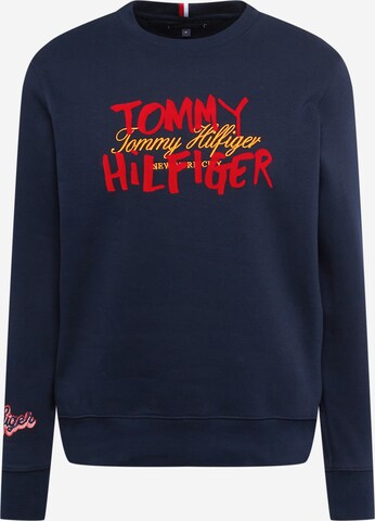 Sweat-shirt TOMMY HILFIGER en bleu : devant