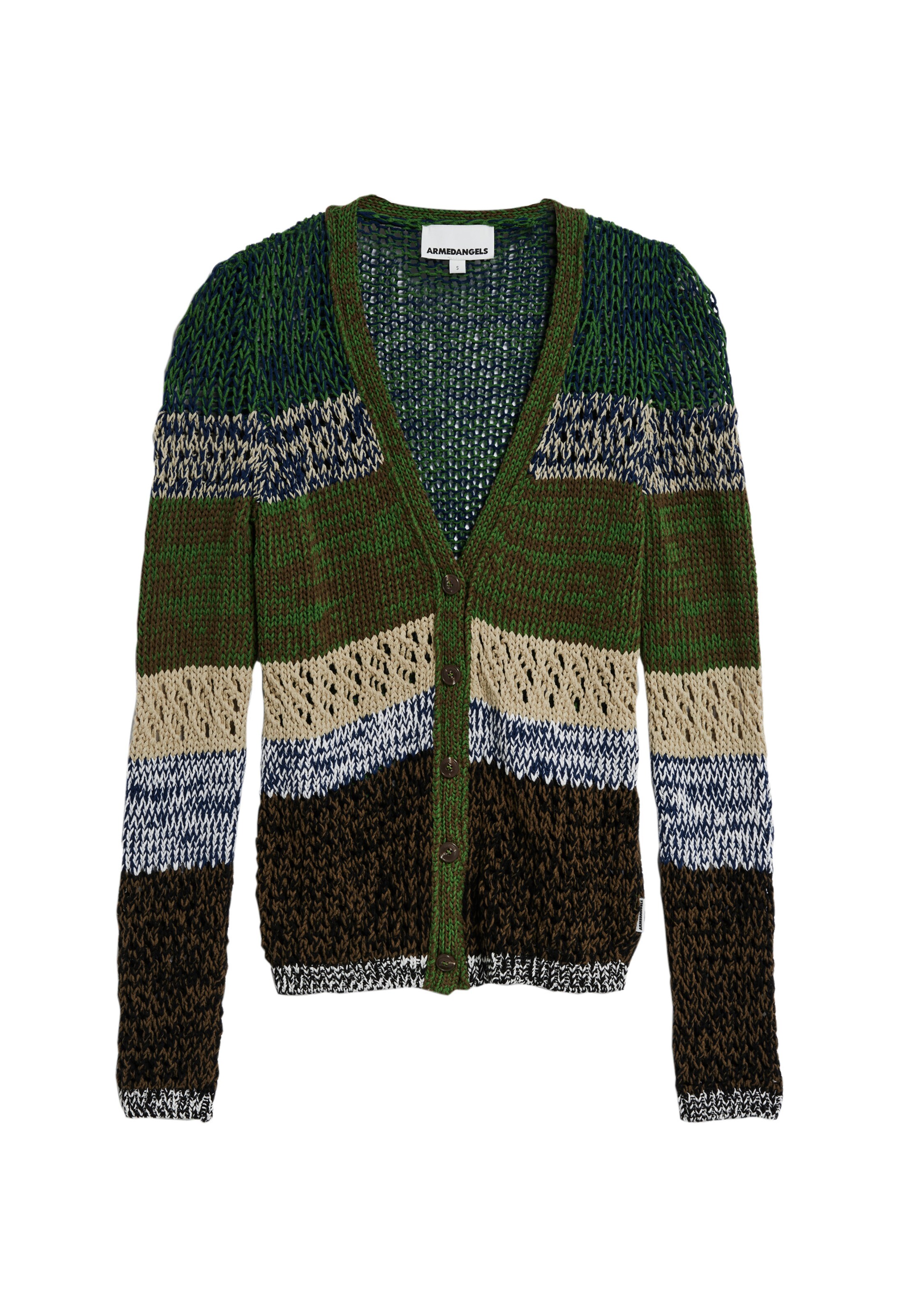 ARMEDANGELS Strickjacke ' AURORAA ' in Grau: Vorderseite