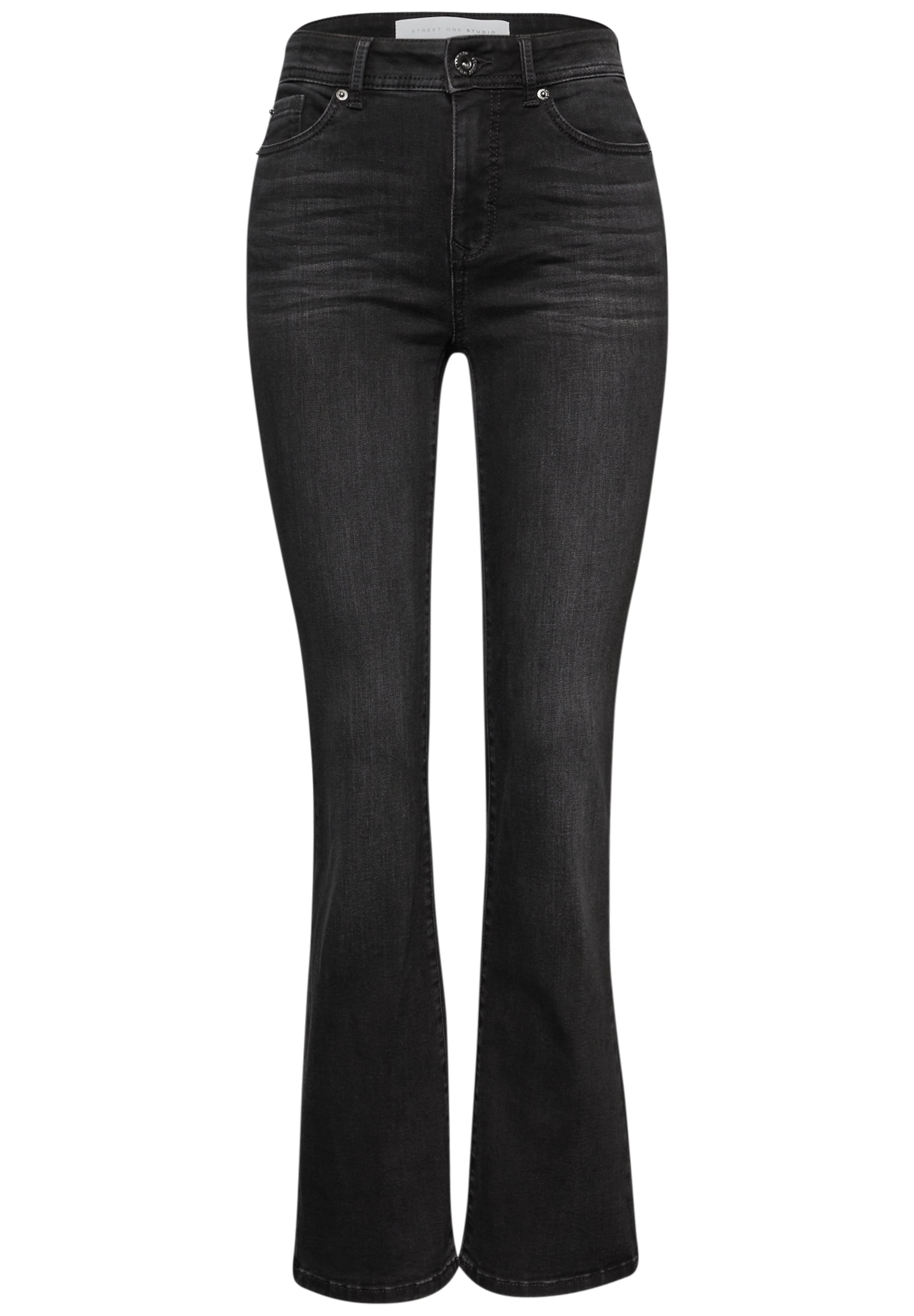 Street One Studio Boot cut Jeans in Black: front
