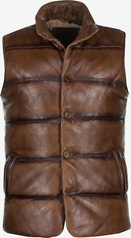 JP1880 Vest in Brown: front