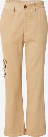 Smiles Bootcut Hose 'Lias' in Beige: predná strana