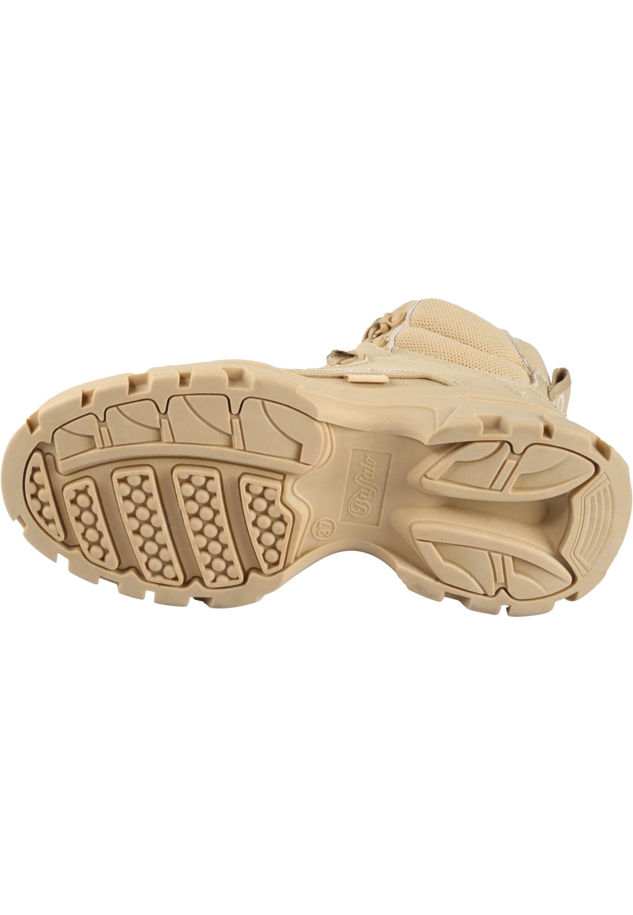 BUFFALO Schnürstiefelette 'Venom' in Beige