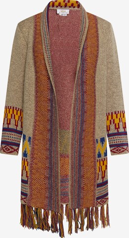 usha FESTIVAL Knit Cardigan in Beige: front